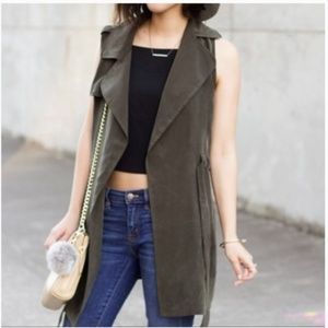 Elevenses by Anthropologie SZ MP Sleeveless Trench